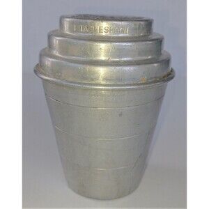 Vintage Smoothie Mixer and Measure Aluminum Cup Barware 1 Cup